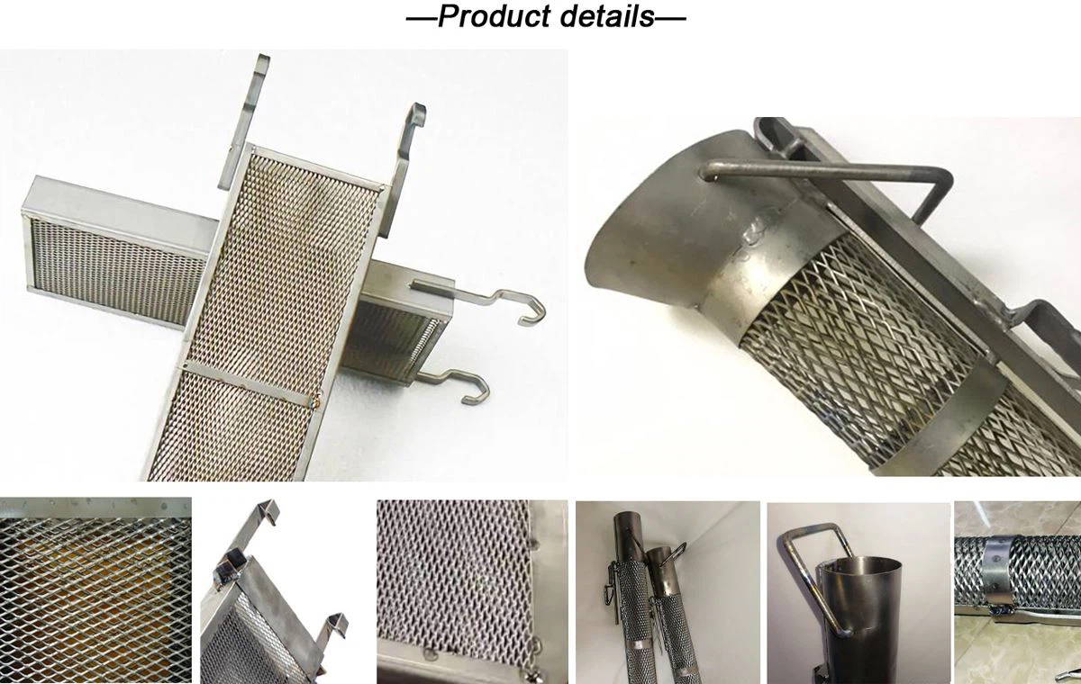 Electroplated titanium mesh basket